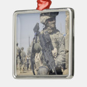 MK-48で武装した兵士 メタルオーナメント (左)