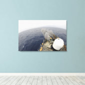 MK-75 76mm砲 キャンバスプリント (インサイチュ (ウッドフロア))