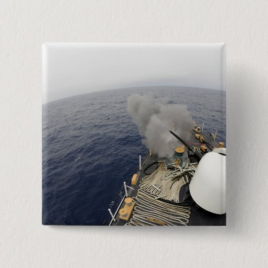 MK-75 76mm砲 缶バッジ (正面)