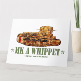 MK A Whipet World War One British Medium Tank WWI サンキューカード