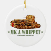 MK A Whipet World War One British Medium Tank WWI セラミックオーナメント (裏面)