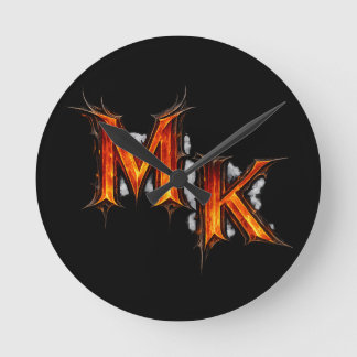 MK Infernal Gothic Emblem ラウンド壁時計