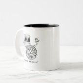 MKMの大きいマグ ツートーンマグカップ (正面左)