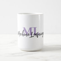 ML ホワイトマグカップ - 機械学習好きのためのギフト 💜☕