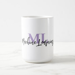ML ホワイトマグカップ - 機械学習好きのためのギフト 💜☕ コーヒーマグカップ