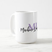 ML White Mug – For Machine Learning Lovers 💜☕ コーヒーマグカップ (正面左)