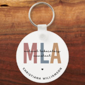 MLA医パーソナライズされた師助手 キーホルダー (裏面)