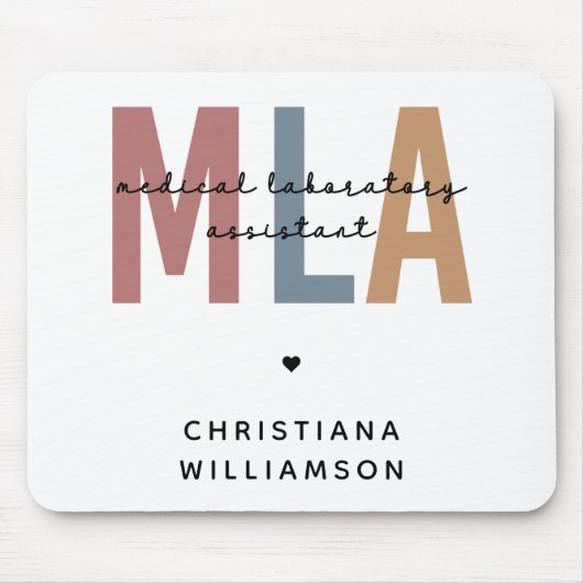 MLA医パーソナライズされた師助手 マウスパッド (正面)