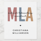 MLA医パーソナライズされた師助手 ワインラベル (シングルラベル)