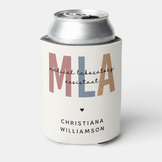 MLA医パーソナライズされた師助手 缶クーラー (缶裏面)