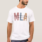 MLA臨床検査助手 Tシャツ (正面)