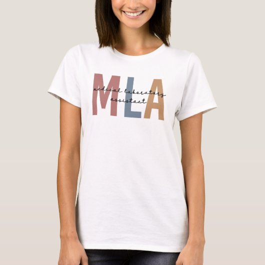 MLA臨床検査助手 Tシャツ (正面)