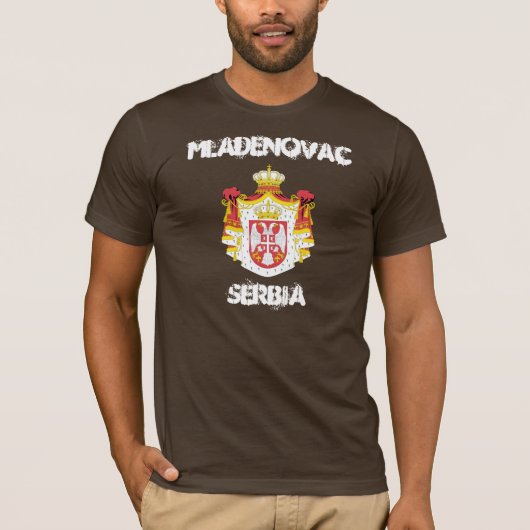 Mladenovac、セルビア Tシャツ (正面)