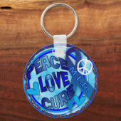 mld認識度ピースラブキュア キーホルダー (正面)