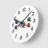 MLFBサッカー ラウンド壁時計 (傾斜)