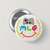 MLG - メジャー・リーグ・ゲーマー 缶バッジ (正面&裏面)