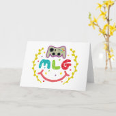 MLG – リーグ専攻のゲーマー カード (黄色い花)