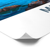 Mljetクロアチア旅行印刷 ポスター (角)