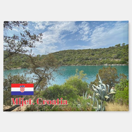 Mljet island in Croatia, travel マグネット (正面)