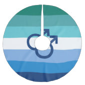 MLMゲイオスプライドフラグ ブラッシュドポリエステルツリースカート (正面)