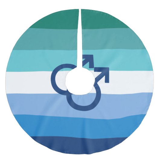 MLMゲイオスプライドフラグ ブラッシュドポリエステルツリースカート (正面)