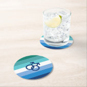 MLMゲイオスプライドフラグ ラウンドペーパーコースター (インサイチュ)