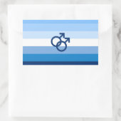 MLMゲイオスプライドフラグ 長方形シール (バッグ)