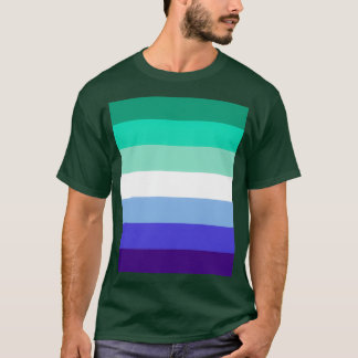 MLMゲイプライド国旗のグラフィック Tシャツ