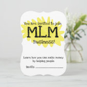 MLMビジネス招待され・チャンスに参加する 招待状 (スタンド正面)