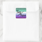 mlm ゲイ they/them 代名詞 ステッカー (バッグ)