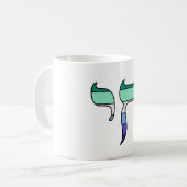 MLM プライド フラッグ チャイ コーヒーマグカップ (正面左)