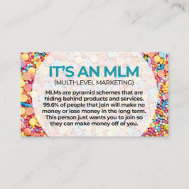 MLMsは無限連鎖講です- 名刺