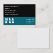 MLSエージェントエージェ実在ントエステートテーマ 名刺 (正面/裏面)