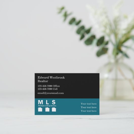 MLSエージェントエージェ実在ントエステートテーマ 名刺 (スタンド正面)