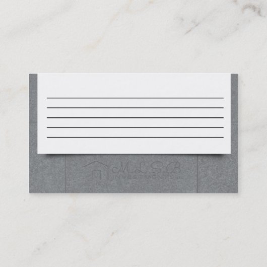 MLSB投資のビジネス・カード 名刺 (裏面)