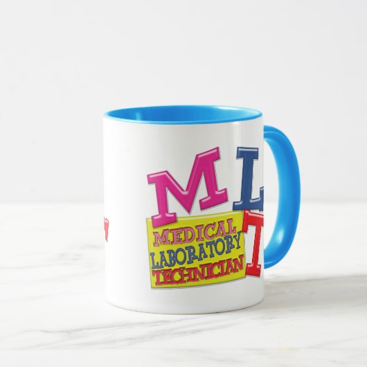 MLTのお洒落なおもしろいの略称は実験室に文字を入れます マグカップ (正面右)
