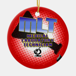MLTのオーナメントのフラスコの衛生検査隊TECHのクリスマス セラミックオーナメント