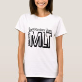 MLTのグランジな文字の衛生検査隊の技術者 Tシャツ (正面)