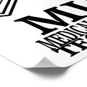 MLTハートシリンジ医療実験室のテックロゴ ポスター (角)