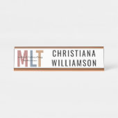 MLT医カスタム療検査技師 デスクネームプレート (正面)