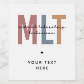 MLT医カスタム療検査技師 ワインラベル (シングルラベル)