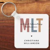 MLT医パーソナライズされた療検査技師 キーホルダー (正面)