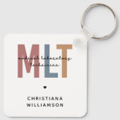 MLT医パーソナライズされた療検査技師 キーホルダー (裏面)
