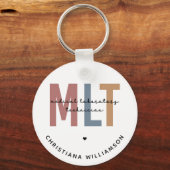 MLT医パーソナライズされた療検査技師 キーホルダー (正面)