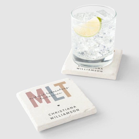 MLT医パーソナライズされた療検査技師 ストーンコースター (横)