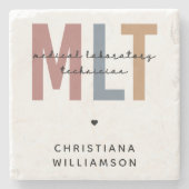 MLT医パーソナライズされた療検査技師 ストーンコースター (正面)