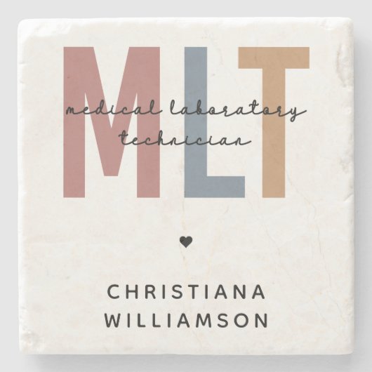 MLT医パーソナライズされた療検査技師 ストーンコースター (正面)