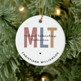 MLT医パーソナライズされた療検査技師 セラミックオーナメント