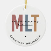 MLT医パーソナライズされた療検査技師 セラミックオーナメント (正面)