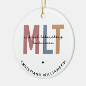 MLT医パーソナライズされた療検査技師 セラミックオーナメント (左)